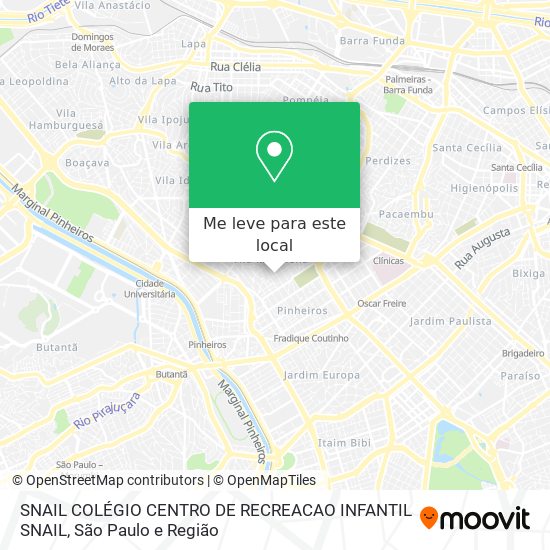 SNAIL COLÉGIO CENTRO DE RECREACAO INFANTIL SNAIL mapa