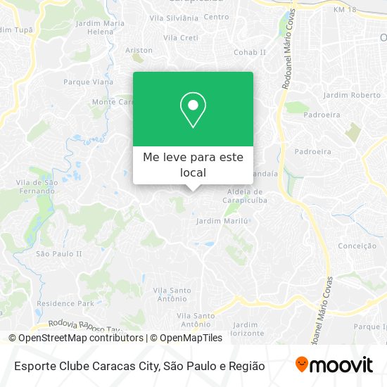 Esporte Clube Caracas City mapa