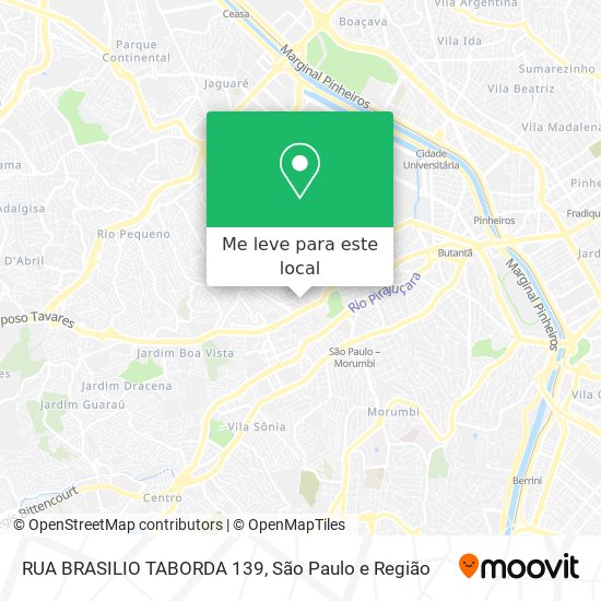RUA BRASILIO TABORDA 139 mapa