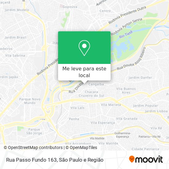 Rua Passo Fundo 163 mapa