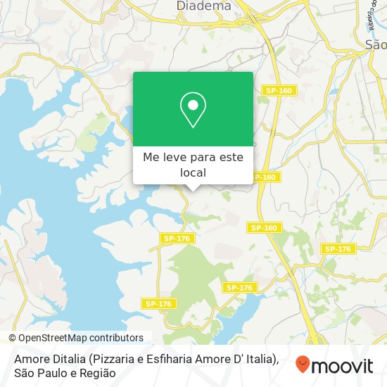 Amore Ditalia (Pizzaria e Esfiharia Amore D' Italia) mapa