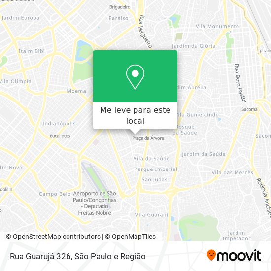 Rua Guarujá 326 mapa