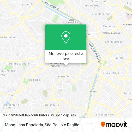 Mosquinha Papelaria mapa