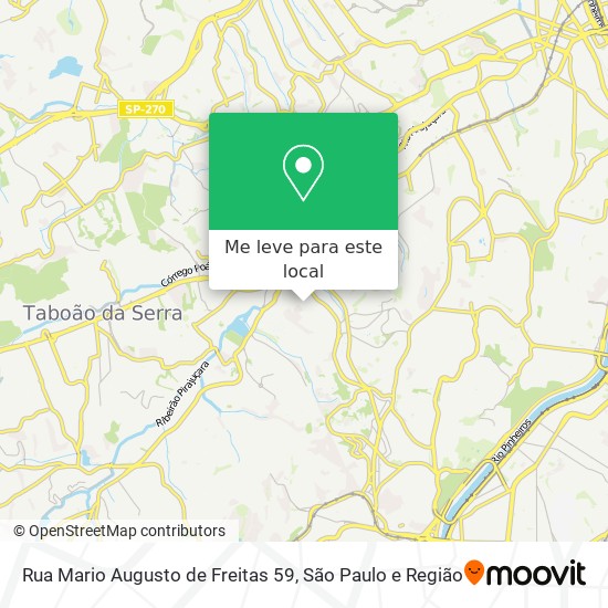 Rua Mario Augusto de Freitas 59 mapa