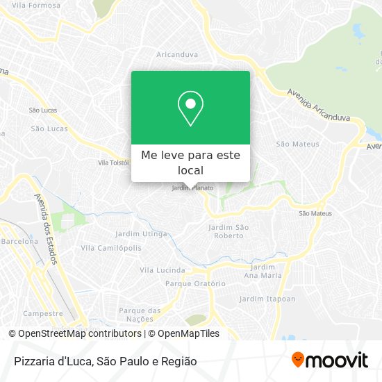 Pizzaria d'Luca mapa