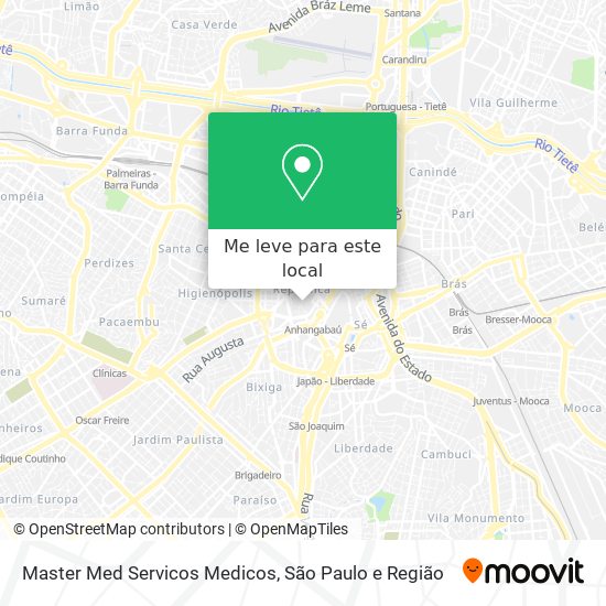 Master Med Servicos Medicos mapa