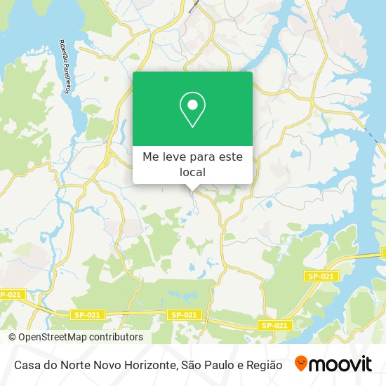 Casa do Norte Novo Horizonte mapa