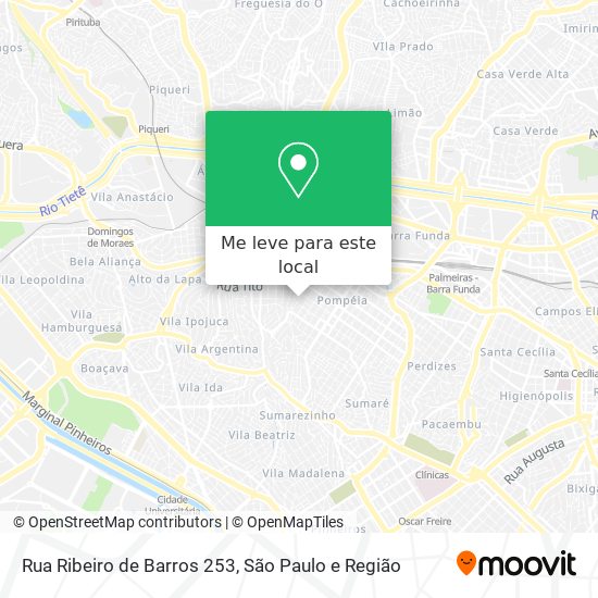 Rua Ribeiro de Barros 253 mapa