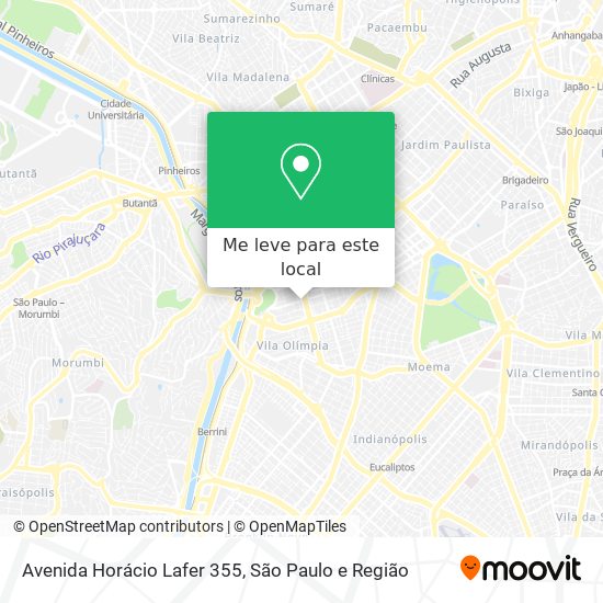 Avenida Horácio Lafer 355 mapa