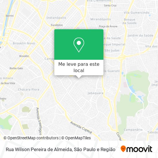 Rua Wilson Pereira de Almeida mapa