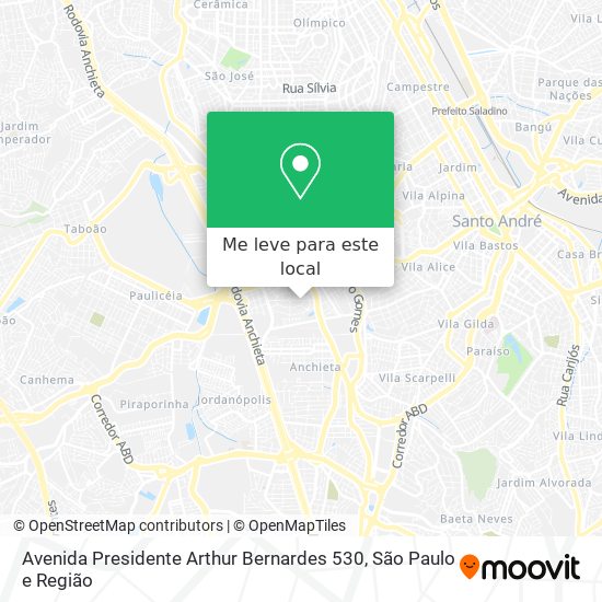 Avenida Presidente Arthur Bernardes 530 mapa