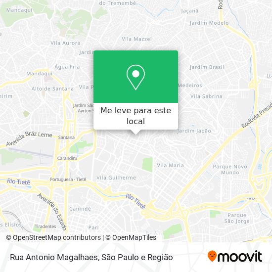 Rua Antonio Magalhaes mapa