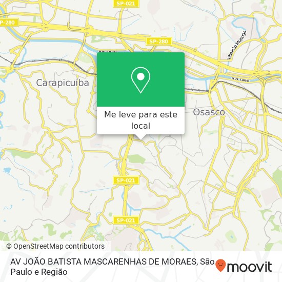 AV  JOÃO BATISTA MASCARENHAS DE MORAES mapa