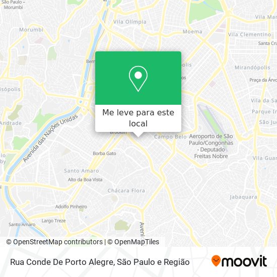 Rua Conde De Porto Alegre mapa