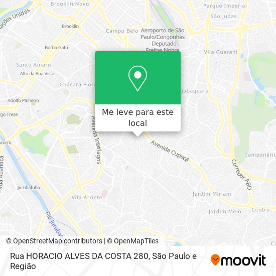 Rua HORACIO ALVES DA COSTA 280 mapa