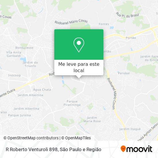 R Roberto Venturoli 898 mapa