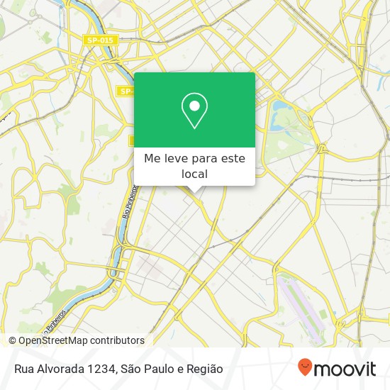 Rua Alvorada  1234 mapa