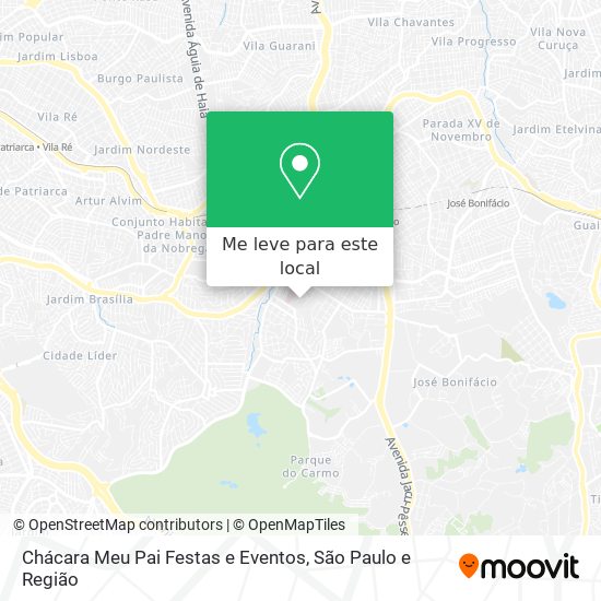 Chácara Meu Pai Festas e Eventos mapa