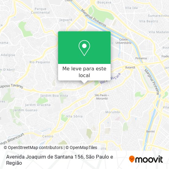 Avenida Joaquim de Santana 156 mapa