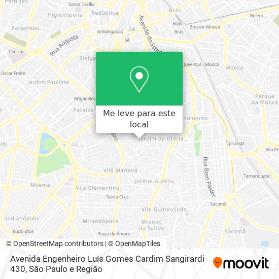 Avenida Engenheiro Luís Gomes Cardim Sangirardi 430 mapa
