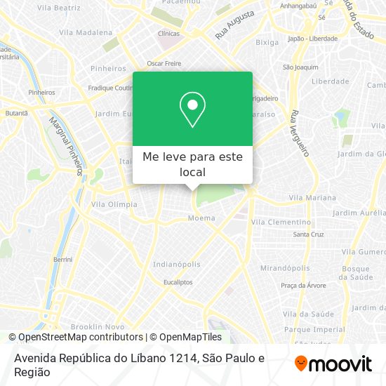 Avenida República do Líbano 1214 mapa