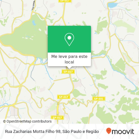 Rua Zacharias Motta Filho 98 mapa