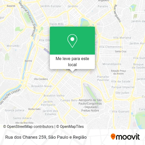 Rua dos Chanes 259 mapa