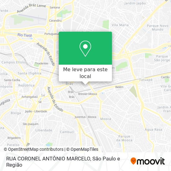 RUA CORONEL ANTÔNIO MARCELO mapa