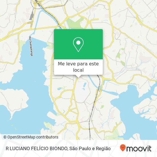 R LUCIANO FELÍCIO BIONDO mapa