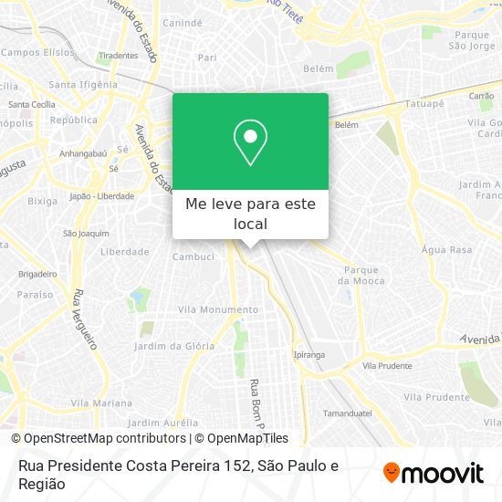 Rua Presidente Costa Pereira 152 mapa