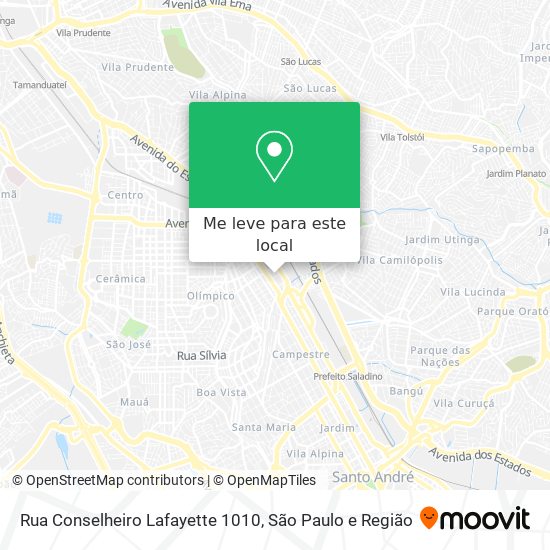 Rua Conselheiro Lafayette 1010 mapa