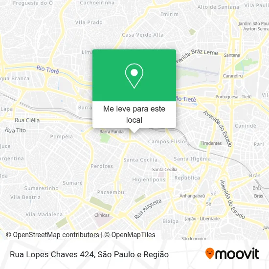 Rua Lopes Chaves 424 mapa