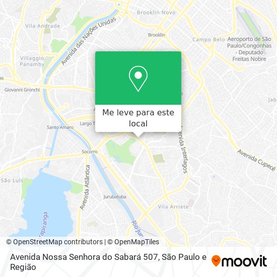 Avenida Nossa Senhora do Sabará 507 mapa