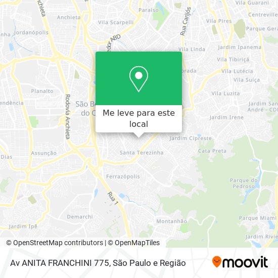 Av ANITA FRANCHINI 775 mapa
