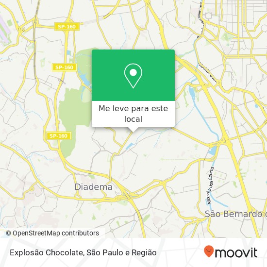 Explosão Chocolate mapa