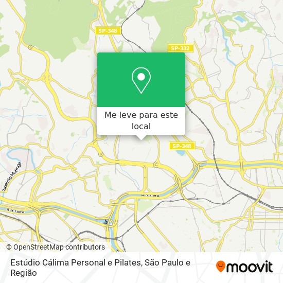 Estúdio Cálima Personal e Pilates mapa