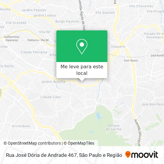 Rua José Dória de Andrade 467 mapa