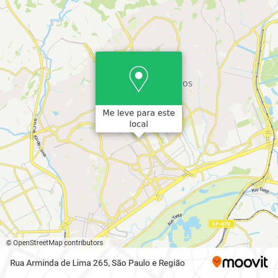 Rua Arminda de Lima 265 mapa