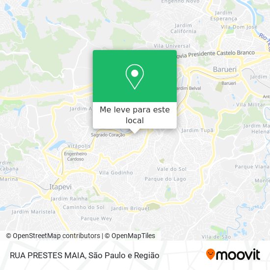 RUA PRESTES MAIA mapa