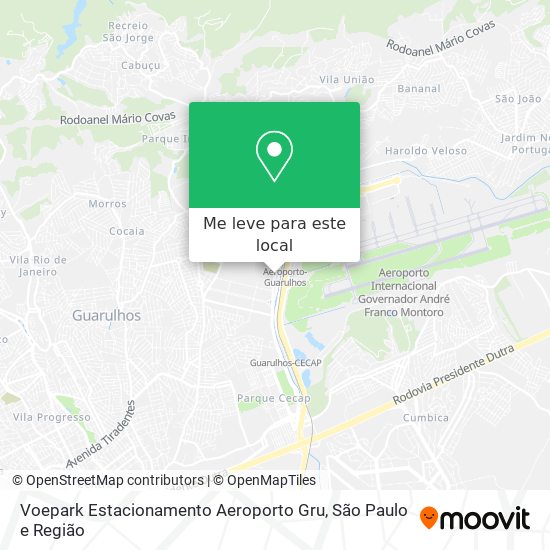 Voepark Estacionamento Aeroporto Gru mapa