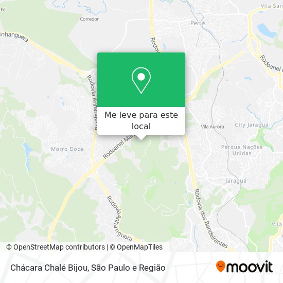 Chácara Chalé Bijou mapa