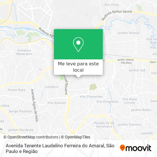 Avenida Tenente Laudelino Ferreira do Amaral mapa