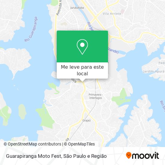 Guarapiranga Moto Fest mapa