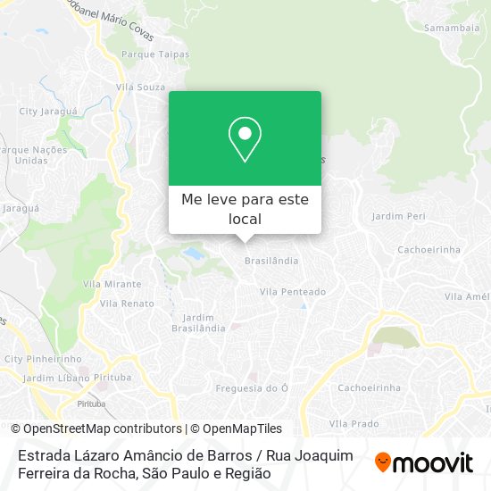 Estrada Lázaro Amâncio de Barros / Rua Joaquim Ferreira da Rocha mapa