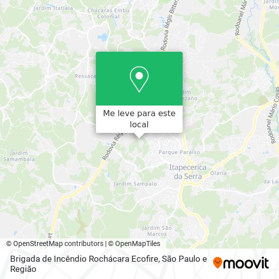 Brigada de Incêndio Rochácara Ecofire mapa