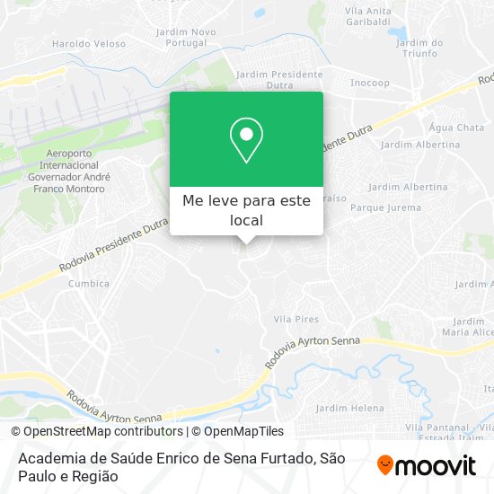 Academia de Saúde Enrico de Sena Furtado mapa