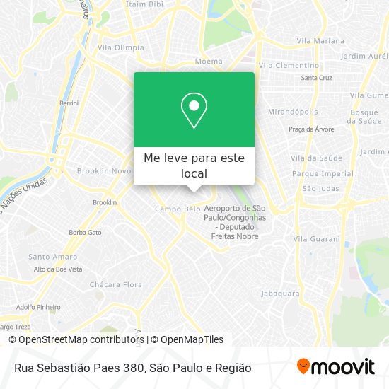 Rua Sebastião Paes 380 mapa