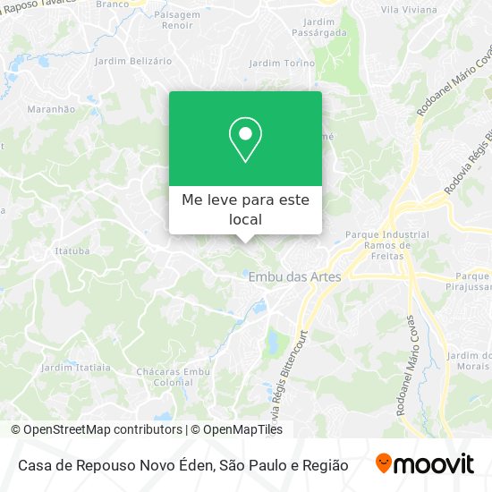 Casa de Repouso Novo Éden mapa