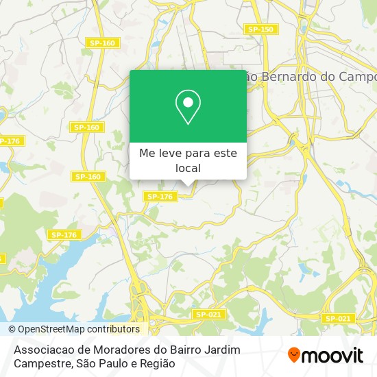 Associacao de Moradores do Bairro Jardim Campestre mapa