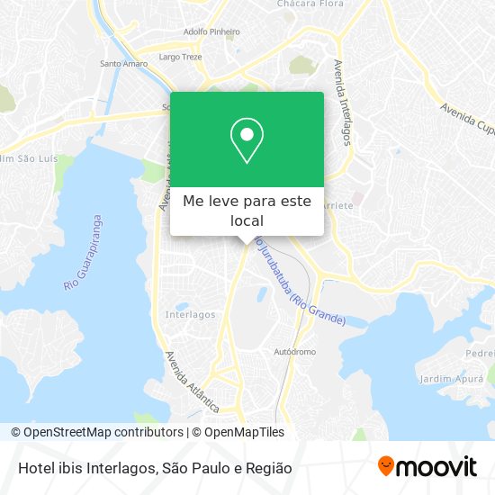 Hotel ibis Interlagos mapa